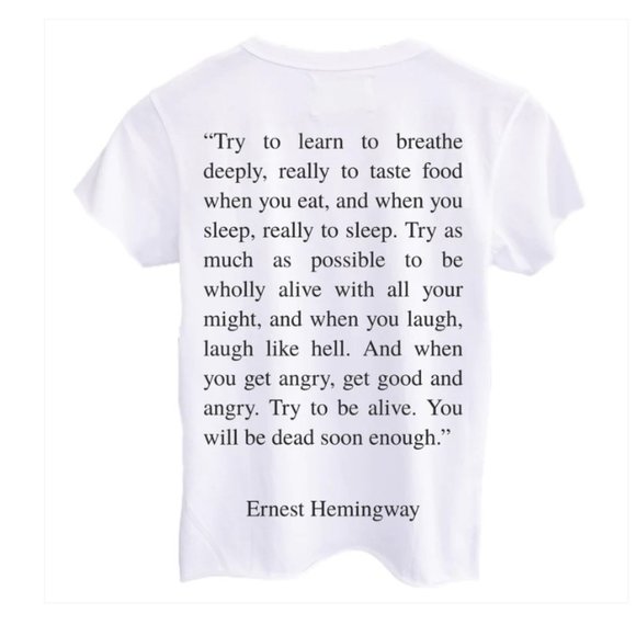 NEW! ALSO, FREEDOM  Hemingway, Baby Girl Tee - Size Large - Picture 1 of 1